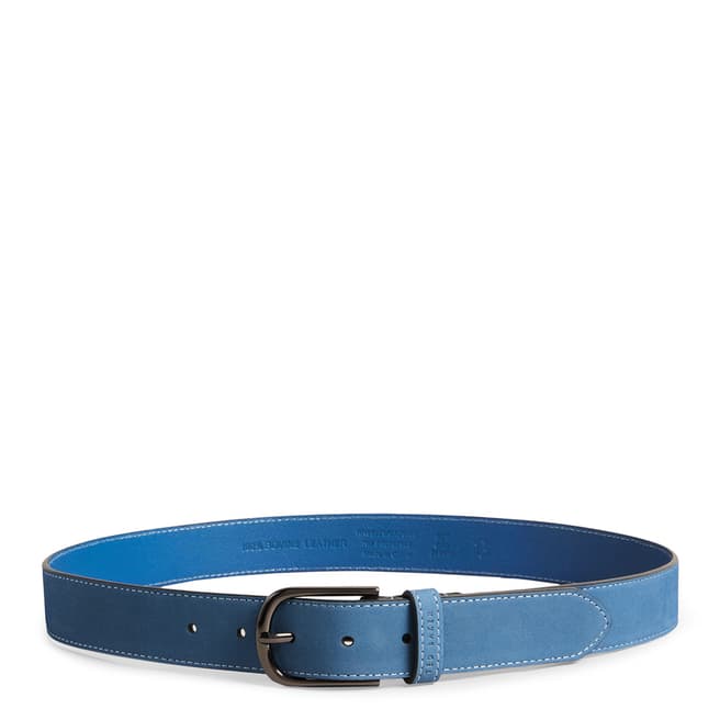 Ted Baker Blue Grisham Leather Belt