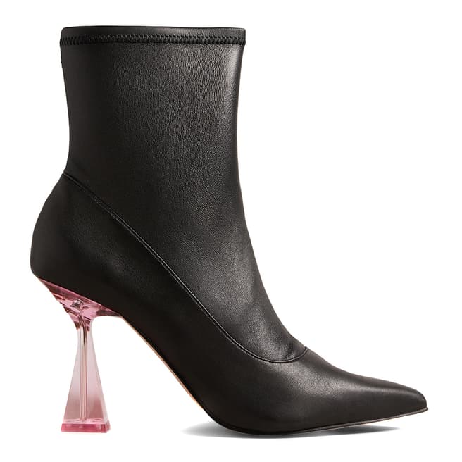 Ted Baker Black Liya Leather Heeled Ankle Boot
