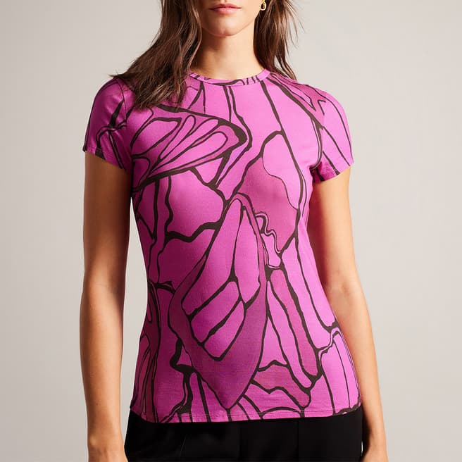 Ted Baker Pink Kcarlia Fitted T-Shirt