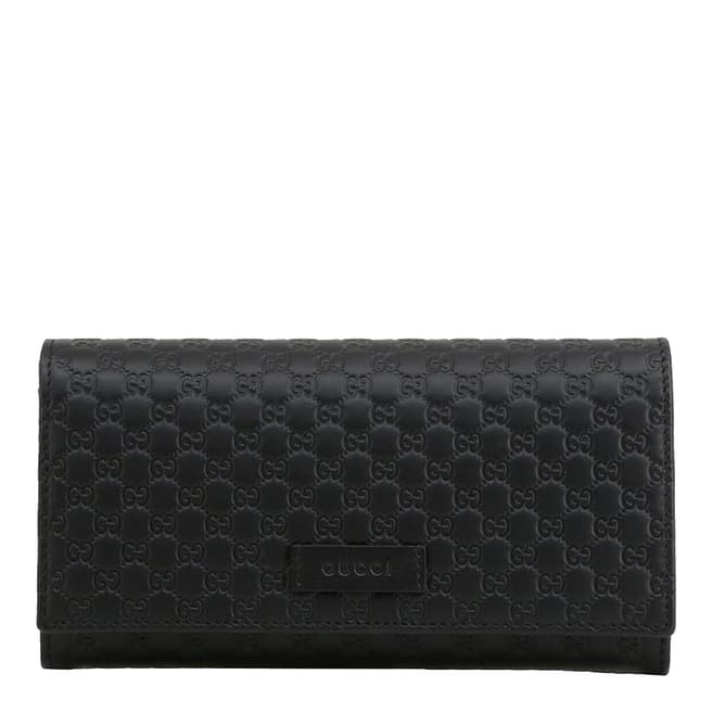 Gucci Black Gucci GG Fold Over Wallet