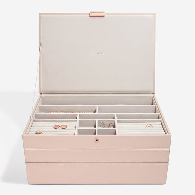 Stackers Blush Pink Supersize Jewellery Box