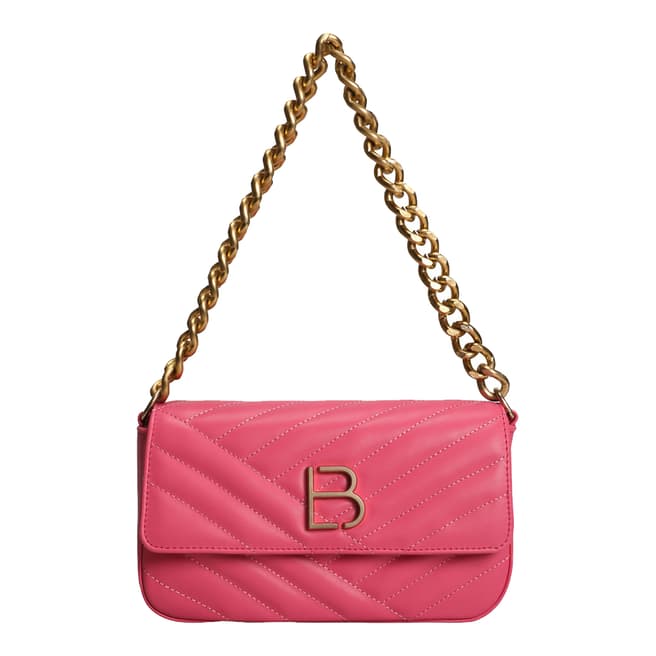 Lucky Bees Pink Leather Bag