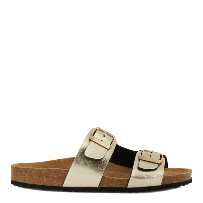 Geox Gold Leather Brionia Sandal