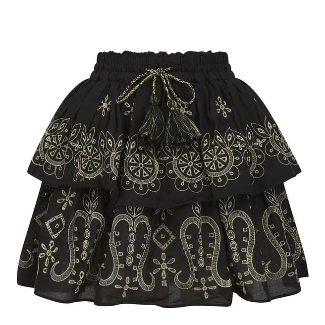 Pranella Belle Skirt Black-Gold