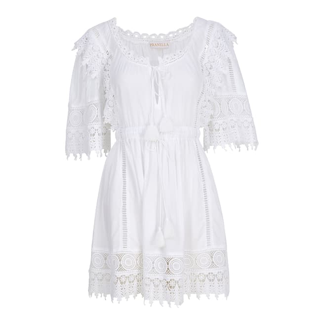 Pranella White Sandy Mini Dress