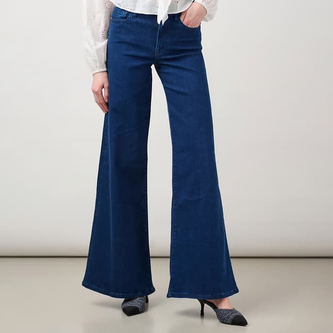 Frame Dark Blue Le Palazzo Flare Jeans