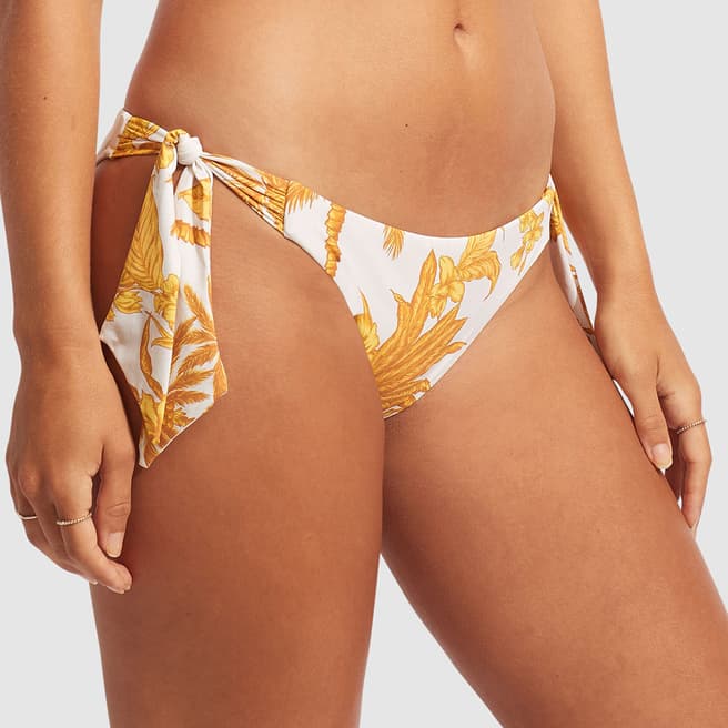 Seafolly Yellow Hipster Tie Side