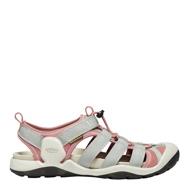 Keen Women's Grey/Pink Clearwater II CNX Closed Toe Sandal