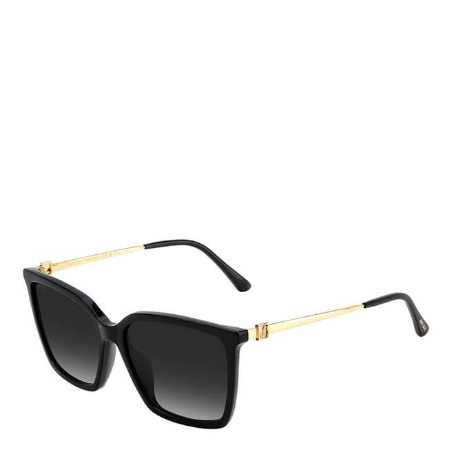 Jimmy Choo Black Rectangular Sunglasses