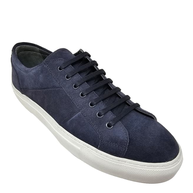 Barker Navy Archie Suede Trainers