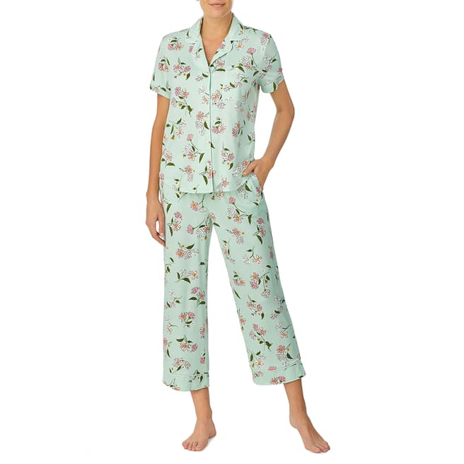 Kate Spade Green Floral Pyjama Set