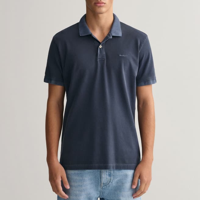 Gant Deep Blue Pique Polo Shirt