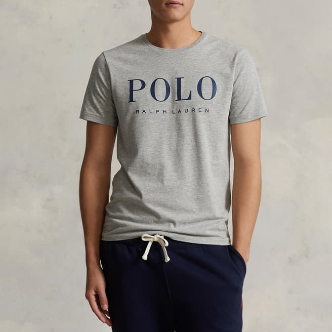 Polo Ralph Lauren Grey Large Crest Cotton T-Shirt