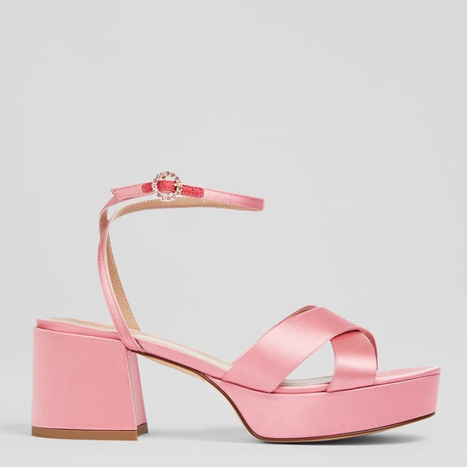 L K Bennett Flamingo Amie Platform Heeled Sandals