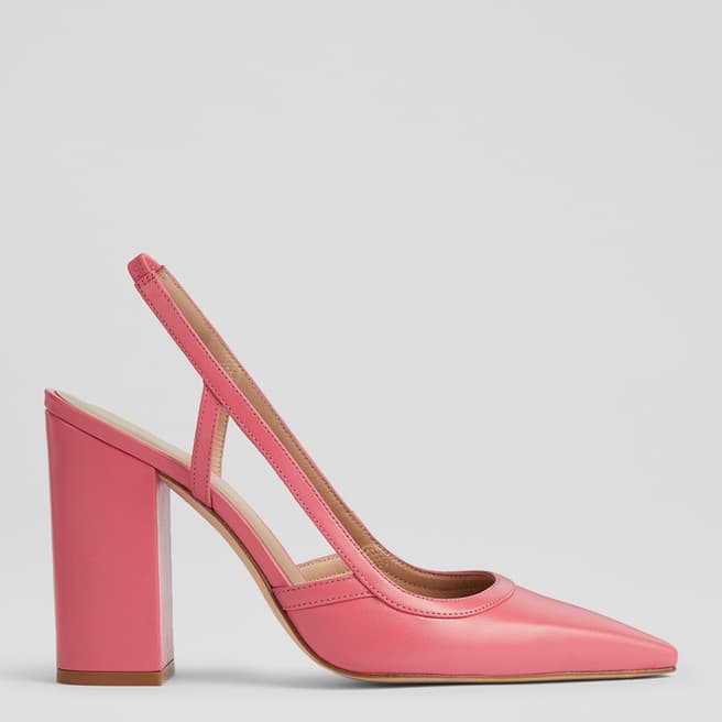 L K Bennett Bright Pink Etta Slingback Court Shoes