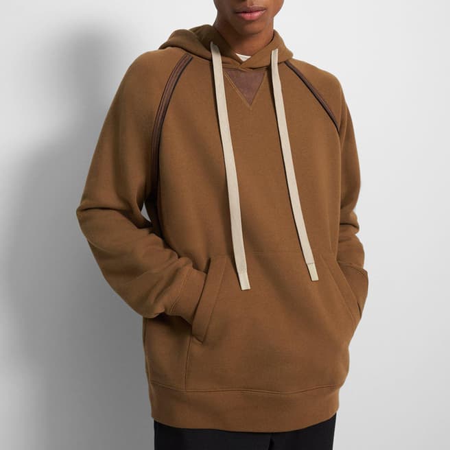 Theory Brown Cotton Blend Hoodie