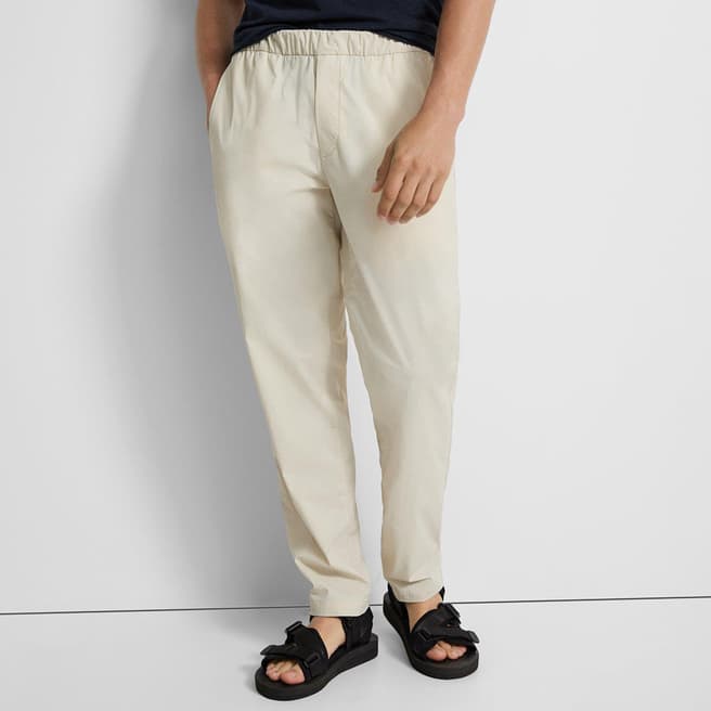 Theory Beige Curtis Straight Trousers