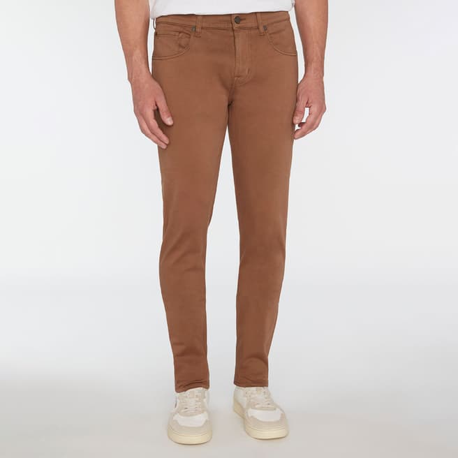 7 For All Mankind Brown Tapered  Stretch Jeans