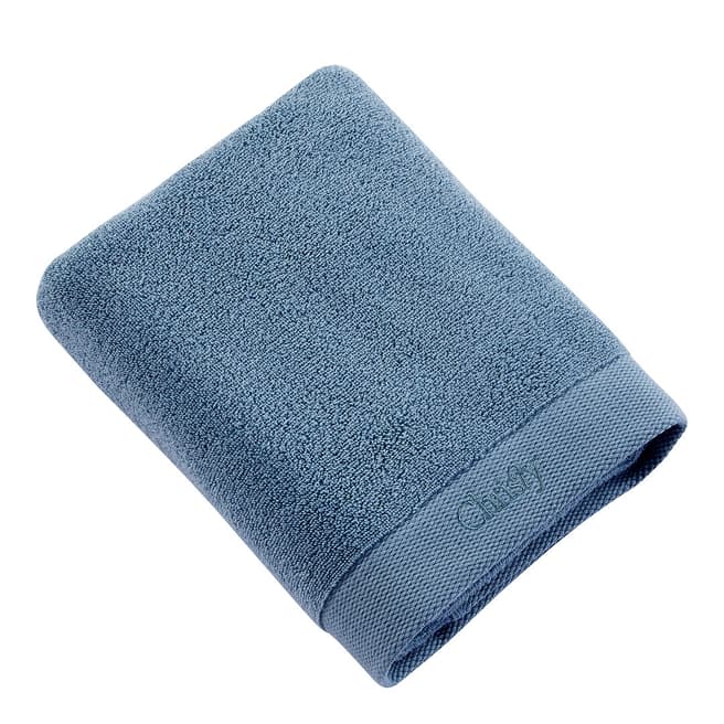 Christy Christy Logo Bath Towel, Smokey Blue