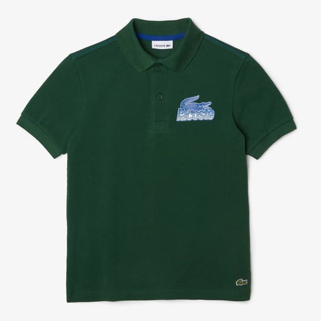 Lacoste Teen's Green Logo Polo Shirt