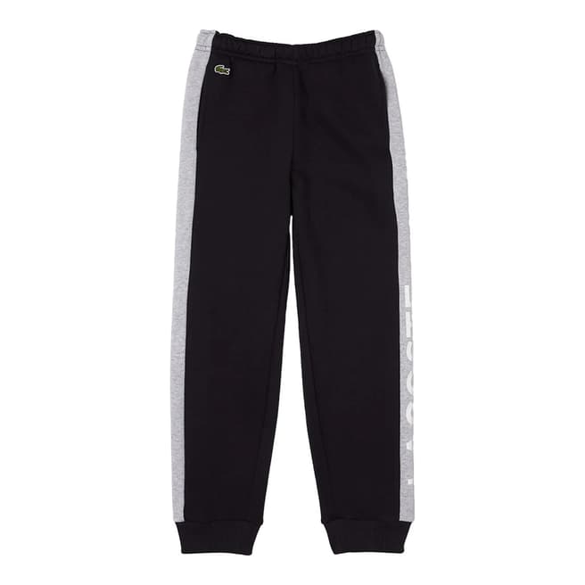 Lacoste Teen's Black/Grey Tracksuit Bottoms