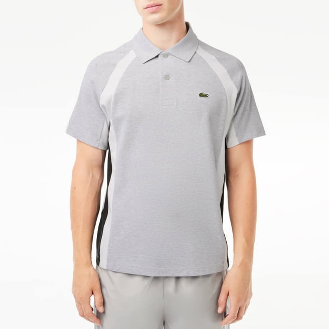 Lacoste Grey Embroidered Polo Shirt