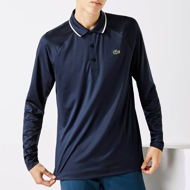Lacoste Navy Stretch Polo Shirt