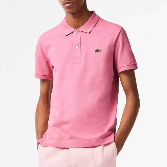 Lacoste Pink Small Crest Polo Shirt