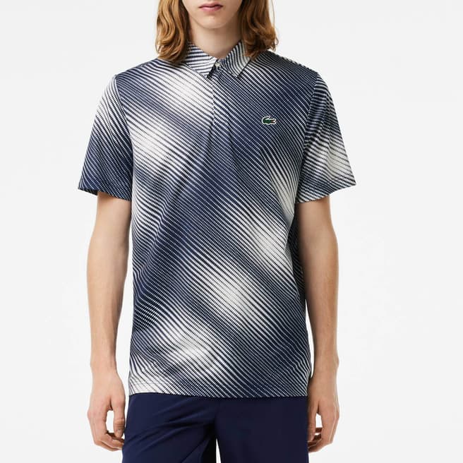 Lacoste Navy/Ecru Shadow Polo Shirt