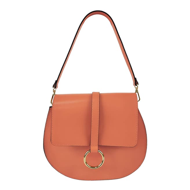 Bella Blanco Orange Leather Bag