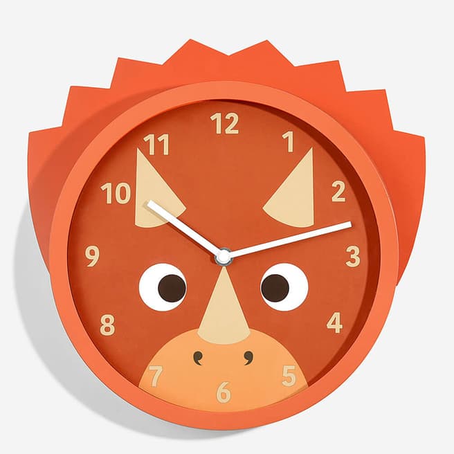 Stackers Red Triceratops Clock