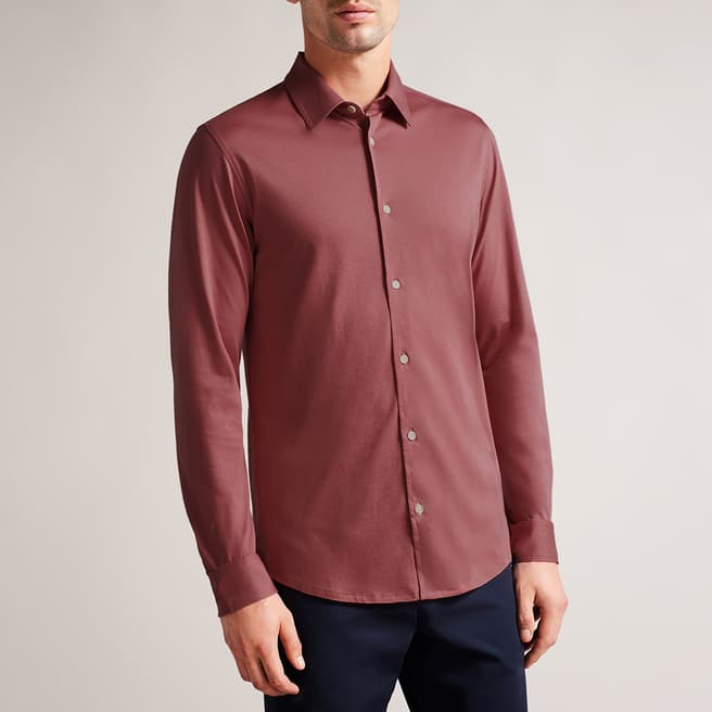 Ted Baker Dusty Pink Marros Jersey Shirt