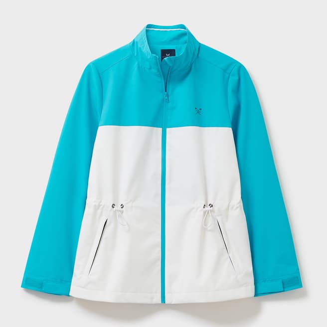 Crew Clothing Blue/White Showerproof Golf Jacket
