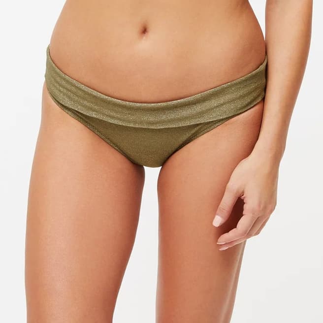Heidi Klein Green  Ecuador Foldover Bikini Bottom