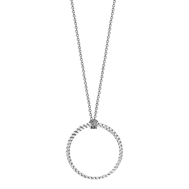 Thomas Sabo 925 Sterling Silver Circle Pendant Necklace 90cm
