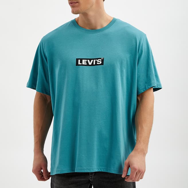 Levi's Black Chest Logo Relaxed Cotton T-Shirt