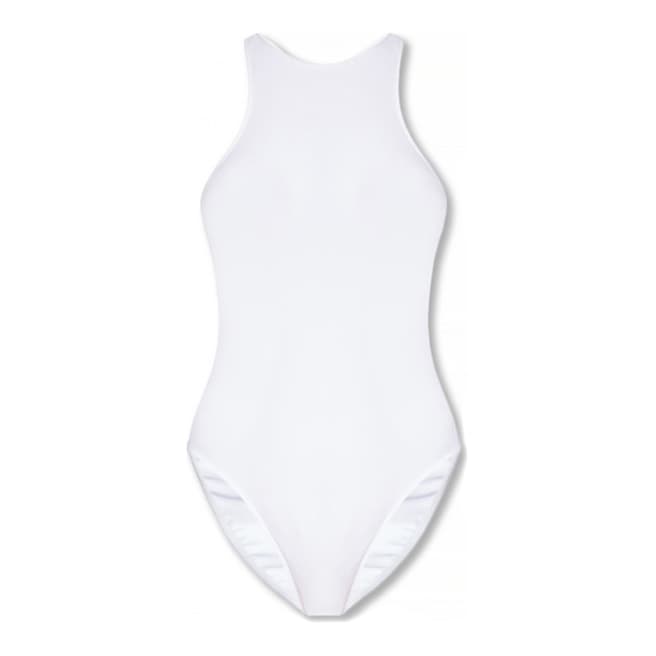 AllSaints Chalk White Dara Racer Swimsuit