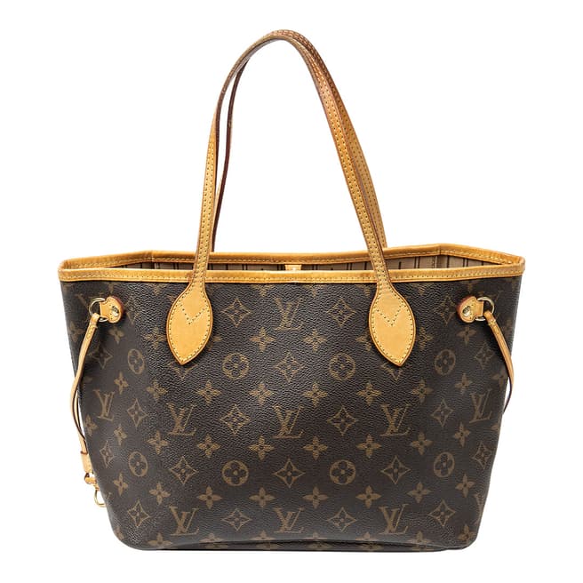 Vintage Louis Vuitton Brown Neverfull Shoulder Bag PM