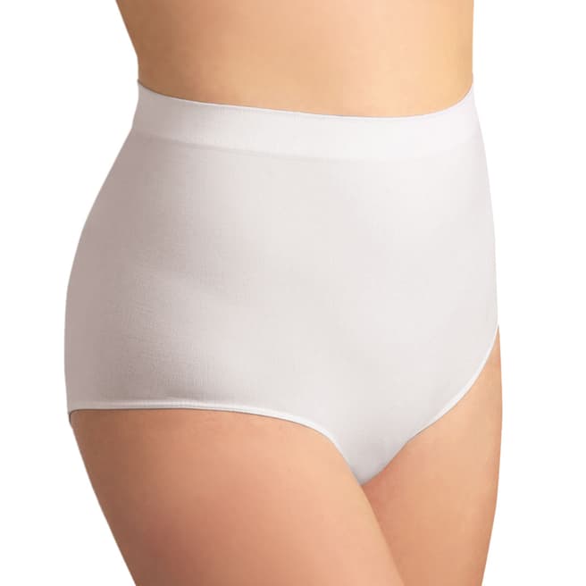 Controlbody White High Waisted Sculpting Briefs