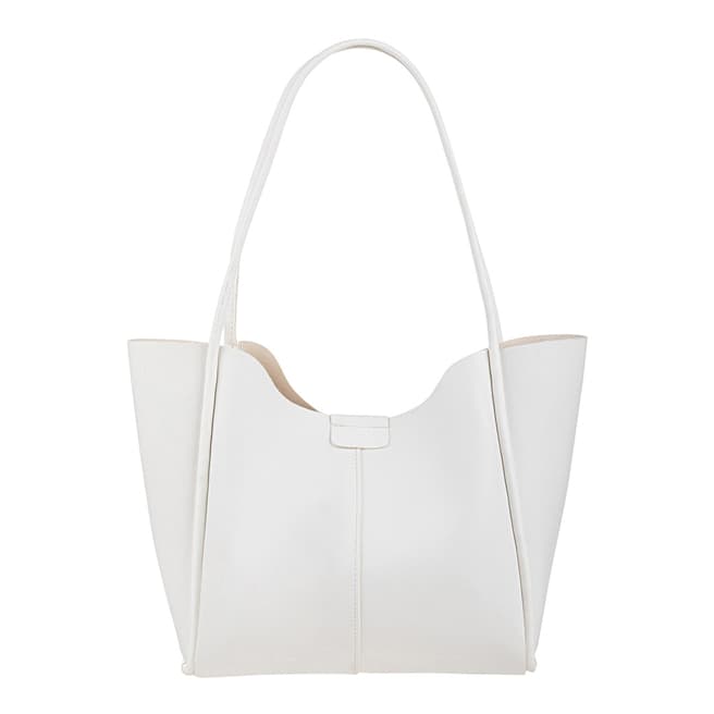 Lucky Bees White Shoulder Bag