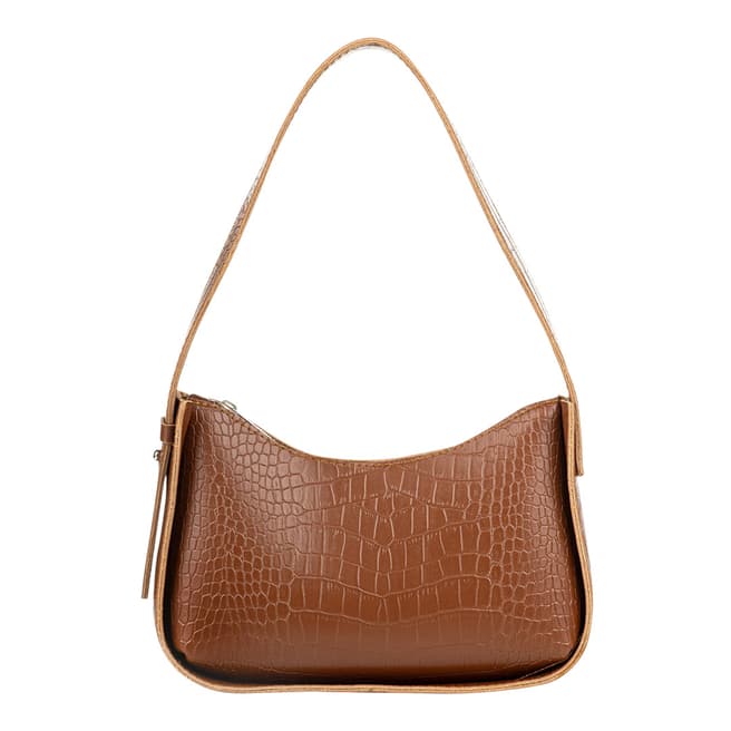 Lucky Bees Tan Leather Bag