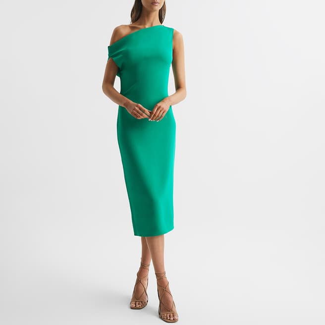 Reiss Green Zaria Petite Dress