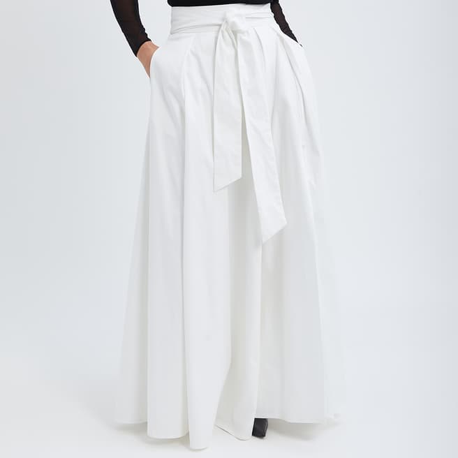 Reiss White Giselle Maxi Skirt