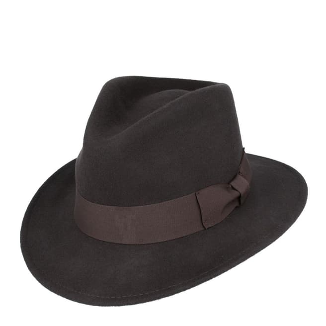 M.Z Unisex Wool Brown Hat