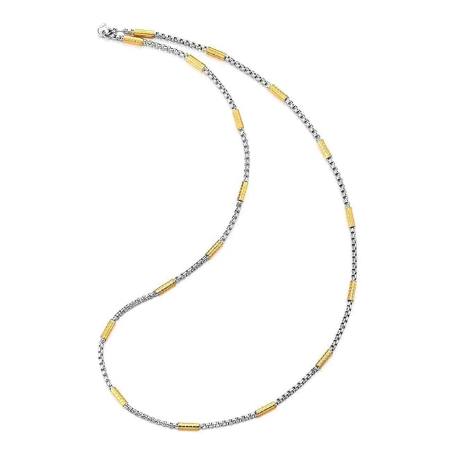 Stephen Oliver 18K Gold Two Tone Chain Necklace