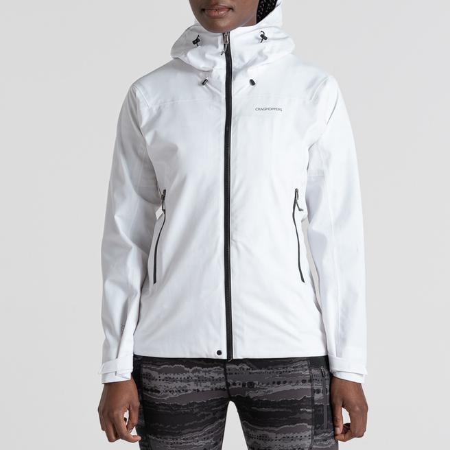 Craghoppers White Dynamic Waterproof Pro II Stretch Jacket