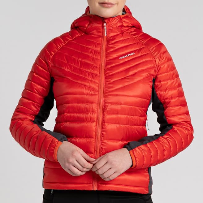 Craghoppers Orange ExpoLite Weather Resist Hooded Jacket