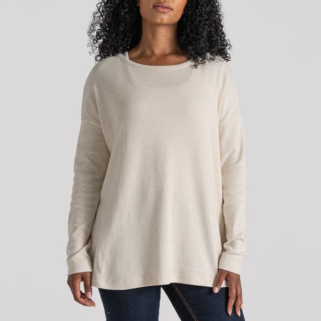 Craghoppers Cream Forres Long Sleeved Top