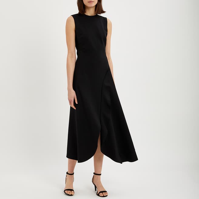 Victoria Beckham Black Asymmetric Flare Dress