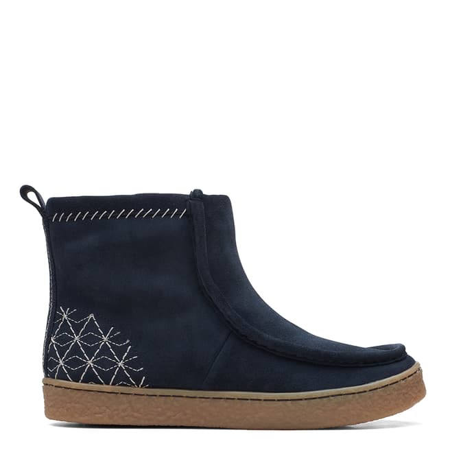 Clarks Navy Warm Lined Barleigh Ankle Boots
